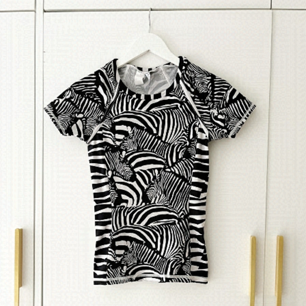 Trina Turk Zebra Print Swim Sun Shirt